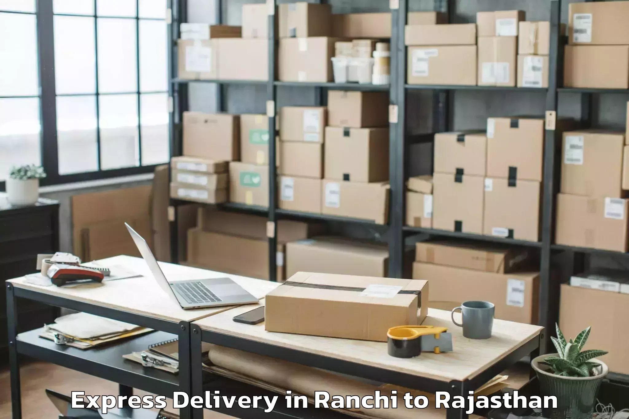 Professional Ranchi to Dungarpur Express Delivery